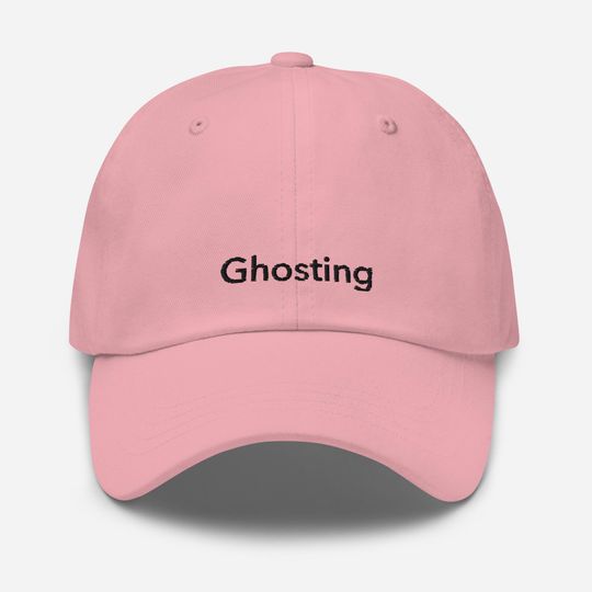 Unisex Dad Hat with Ghosting Black Embroidery