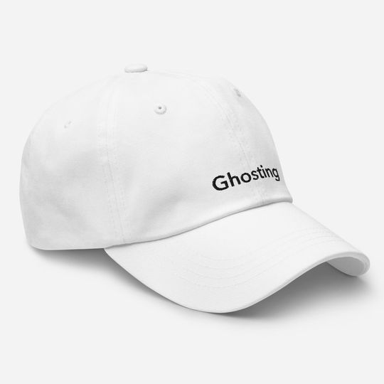 Unisex Dad Hat with Ghosting Black Embroidery