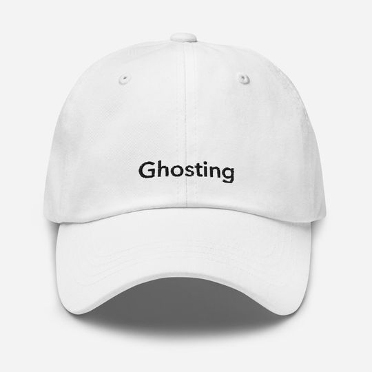 Unisex Dad Hat with Ghosting Black Embroidery