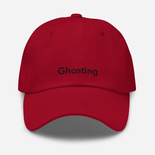 Unisex Dad Hat with Ghosting Black Embroidery