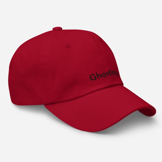 Unisex Dad Hat with Ghosting Black Embroidery