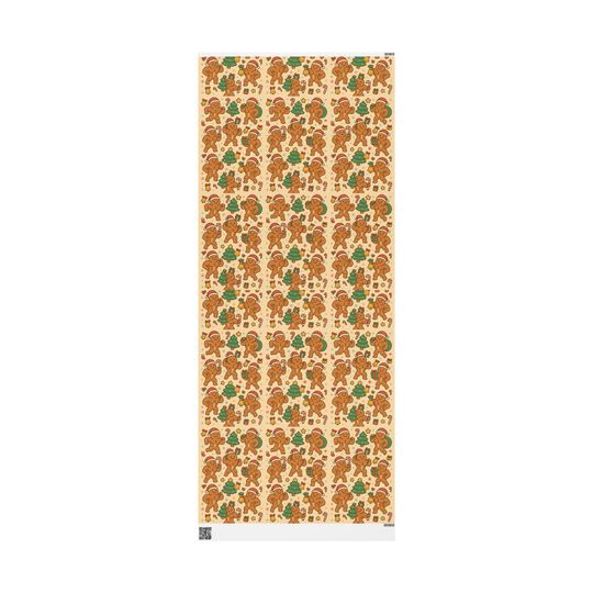Funny Buff Gingerbread Men Christmas Wrapping Paper