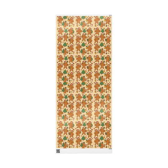 Funny Buff Gingerbread Men Christmas Wrapping Paper