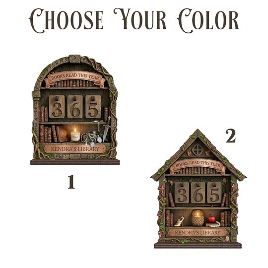 Custom Name Western Fairy Tale Books Tracker Sign, Personalize Book Lover Gift