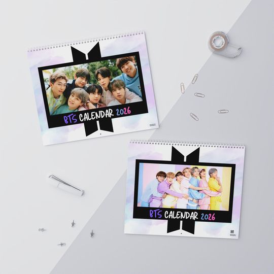 BTS Wall Calendar 2026 | K-Pop Fan Gift