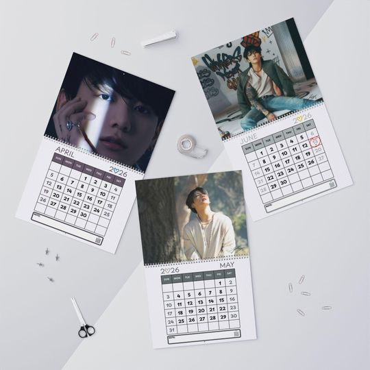 Jungkook 2026 Wall Calendar | BTS K-Pop Monthly Planner