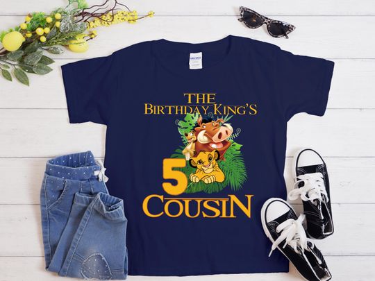 Lion King Birthday Shirt, Simba Tee, Matching Family Birthday Shirts, Birthday Boy Shirt,  Birthday Family Outfit, Custom Toddler Shirt