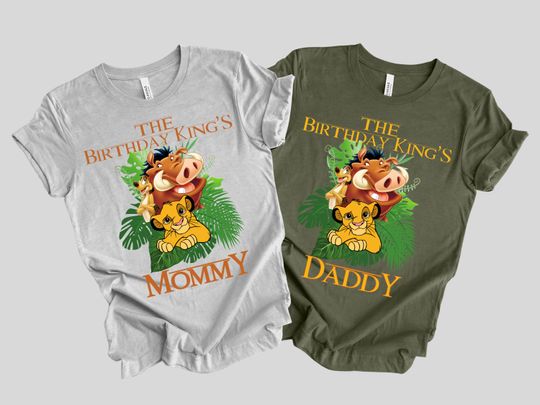 Lion King Birthday Shirt, Simba Tee, Matching Family Birthday Shirts, Birthday Boy Shirt,  Birthday Family Outfit, Custom Toddler Shirt