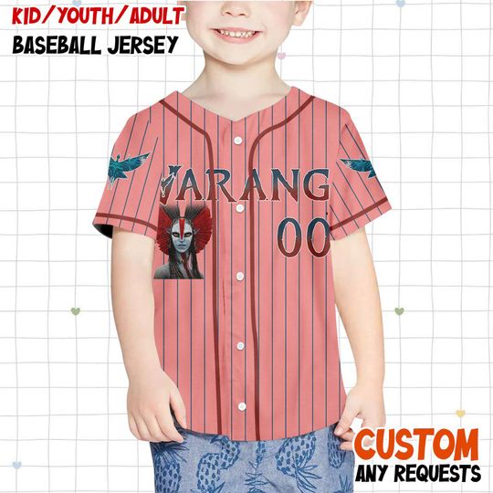 Personalized Varang Avatar  Baseball Jersey, Custom Fire and Ash Avatar Festival Jersey