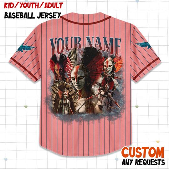 Personalized Varang Avatar  Baseball Jersey, Custom Fire and Ash Avatar Festival Jersey