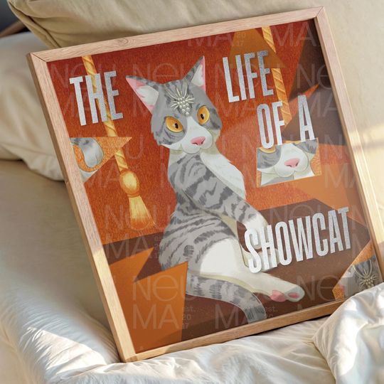Showcat Art Print Set: Pop Culture Cat Illustrations