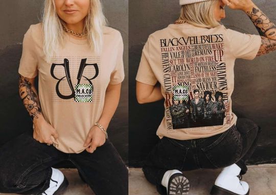 BVB tshirt Black Veil Brides Song title tshirt merch
