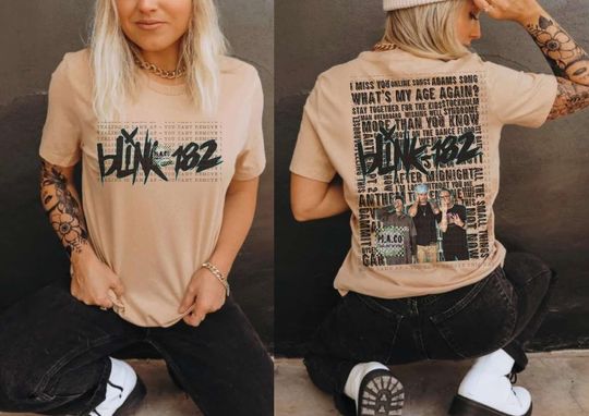 B182 song title tshirt B182 merch shirt