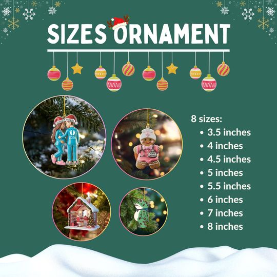 Personalized Snow Shovel Acrylic Ornament, 2D Christmas Decoration, Gardener Gift, Occupation Ornament
