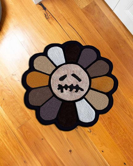 Travis x Murakami Rug: Cactus Jack Flower Design