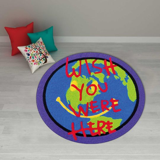 Travis x Murakami Rug: Cactus Jack Flower Design