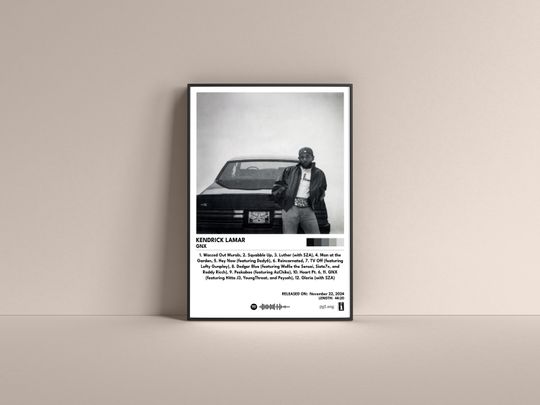 Kendrick Lamar GNX Poster, Kendrick Lamar Gift Poster