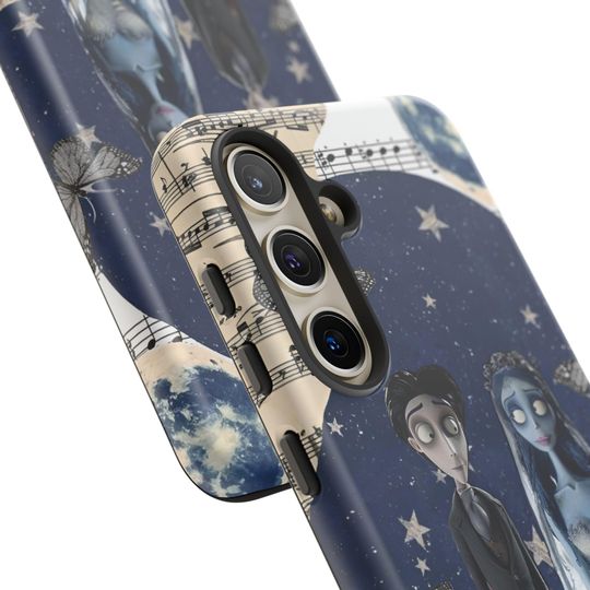 Corpse Bride Design Phone Case, Gothic Skull Cover