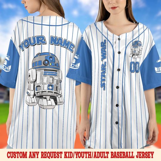 R2- D2 Robot Starwars Galaxy Edge's Baseball Jersey, R2- D2 Robot Starwars Shirt, Star Wars R2- D2 Robot Baseball Jersey Shirt