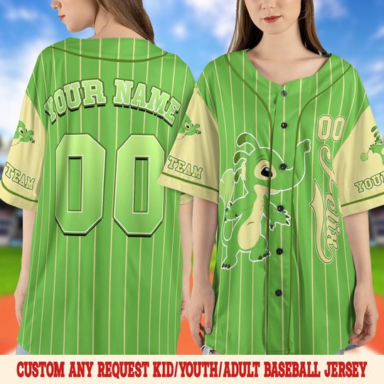Custom Disney Felix Stitch Baseball Jersey, Personalized Felix Stitch Jersey, Lilo And Stitch Birthday Party, Felix Birthday Gift