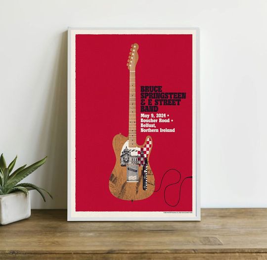 Marseille 25th May Bruce Springsteen and E Street Band World Tour 2024 Poster