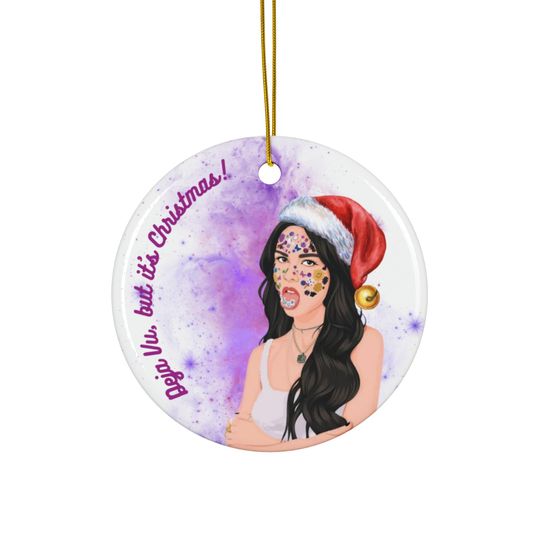 Custom Olivia Rodrigo Ceramic Ornament | Perfect Xmas 2024 Gift for Friends & Fans | Unique Holiday Decoration