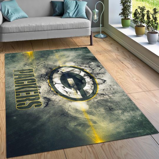 Green Bay Packers football Themed Rug