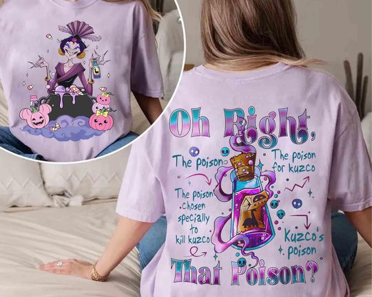 Retro 2-sided Kuzco's Poison Yzma'S Extract Of Llama Shirts, Disney Villains Emperor's New Groove Tee, Krock & Yzma, Disneyland Family Gifts
