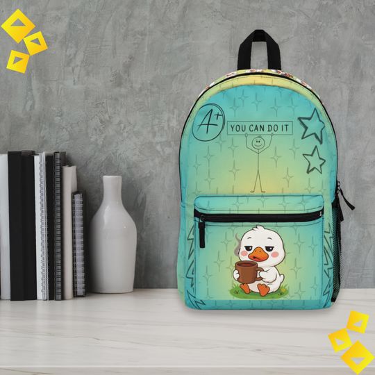 Cute Duck School Backpack for Kids
