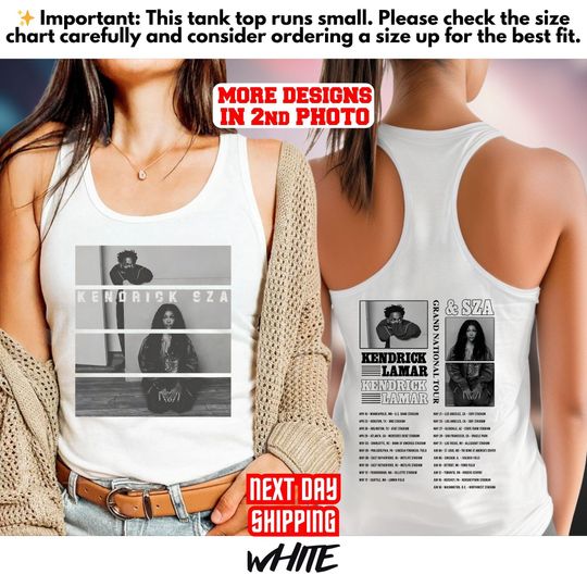 Kendrick Lamar & SZA Tour Double Sided Tank Top