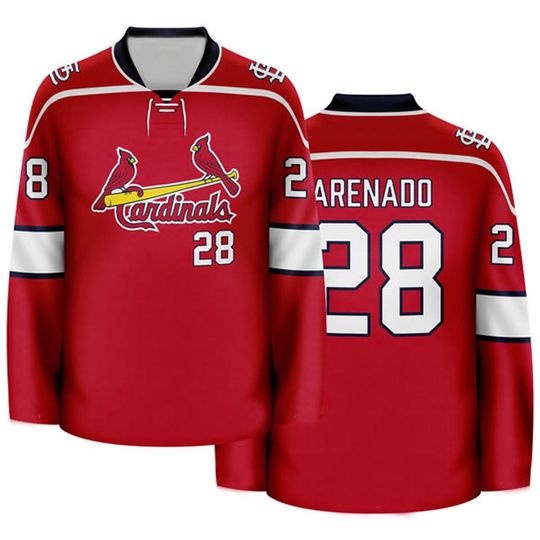 St Louis Cardinals Hockey Jersey, Baseball Fan Gift