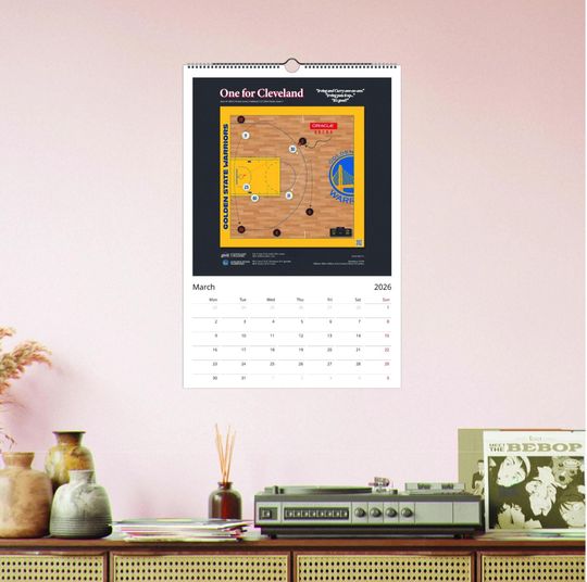 NBA 2026 Wall Calendar | Iconic Basketball Shots | Modern Planner