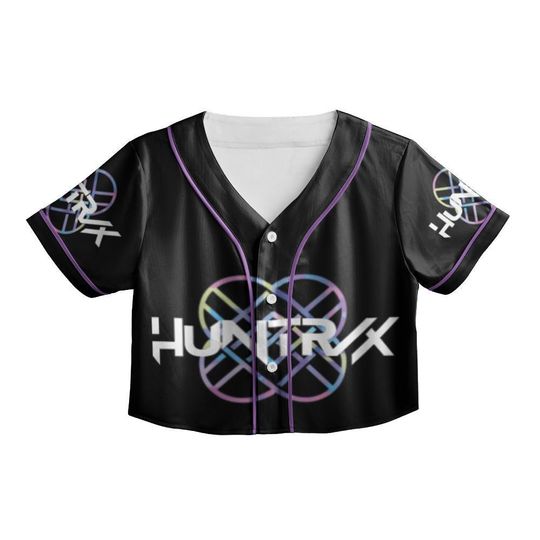 Personalized Huntrix Jersey, Kpop Demon Hunters Crop top Baseball Jersey