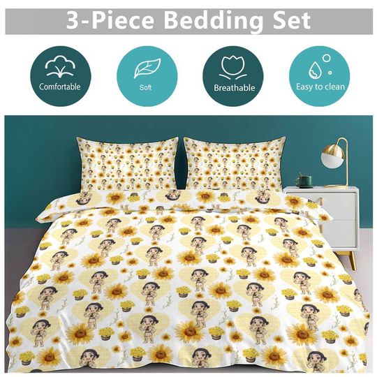 Zoey KPOP Demon Hunters 3-Piece Bedding Set