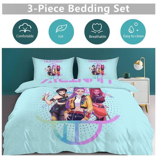 Huntrix KPOP Demon Hunters Bedding Set