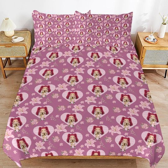 KPOP Demon Hunters 3-Piece Bedding Set-90"x90"/ 229x229cm