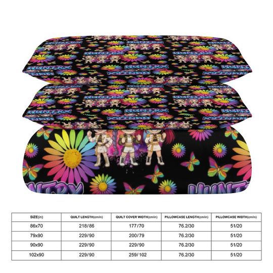 KPOP Demon Hunters  3-Piece Bedding Set - Huntrix