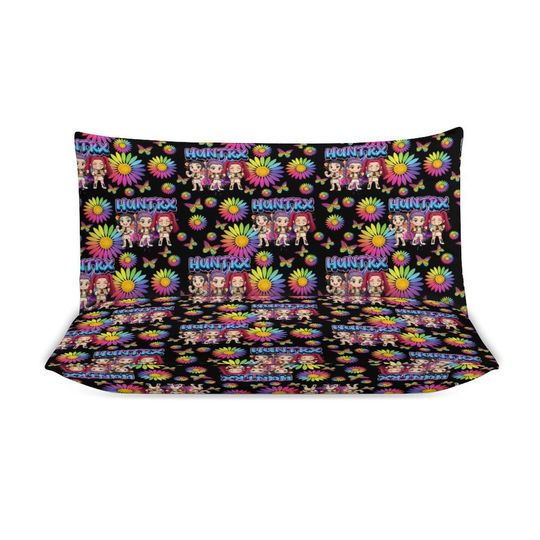 Huntrix KPOP Demon Hunters 3-Piece Bedding Set