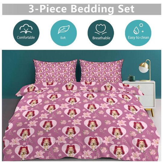 Mira KPOP Demon Hunters 3-Piece Bedding Set