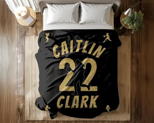 Caitlin Clark #22 Plush Velveteen Blanket