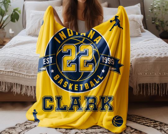 Caitlin Clark Indiana Basketball Blanket