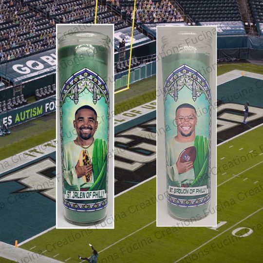 Football Player Prayer Candles