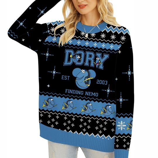 Dory Finding Nemo Christmas Ugly Sweater, Finding Dory Christmas Sweatshirt
