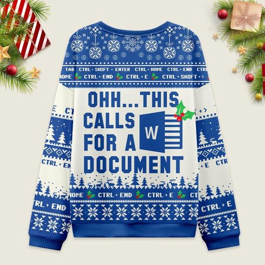 Ohh This Calls for a Document Ugly Christmas Sweater