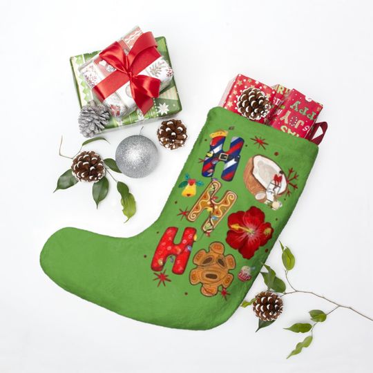Puerto Rican Christmas Stocking | Cultural Holiday Decor
