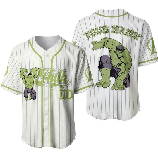 Custom Hulk Up Baseball Jersey for Team