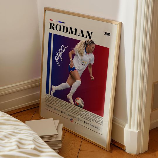 Trinity Rodman Poster, USWNT Soccer Wall Art