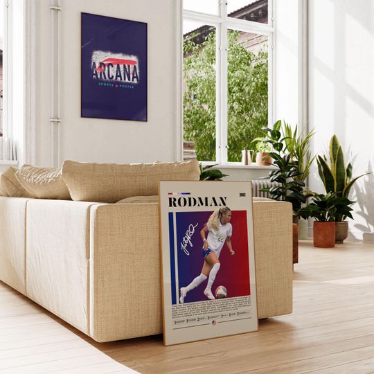 Trinity Rodman Poster, USWNT Soccer Wall Art