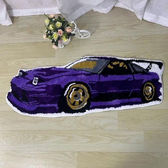 sports car rug
