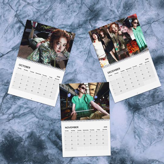 Le Sserafim Spaghetti Kpop 2026 Calendar